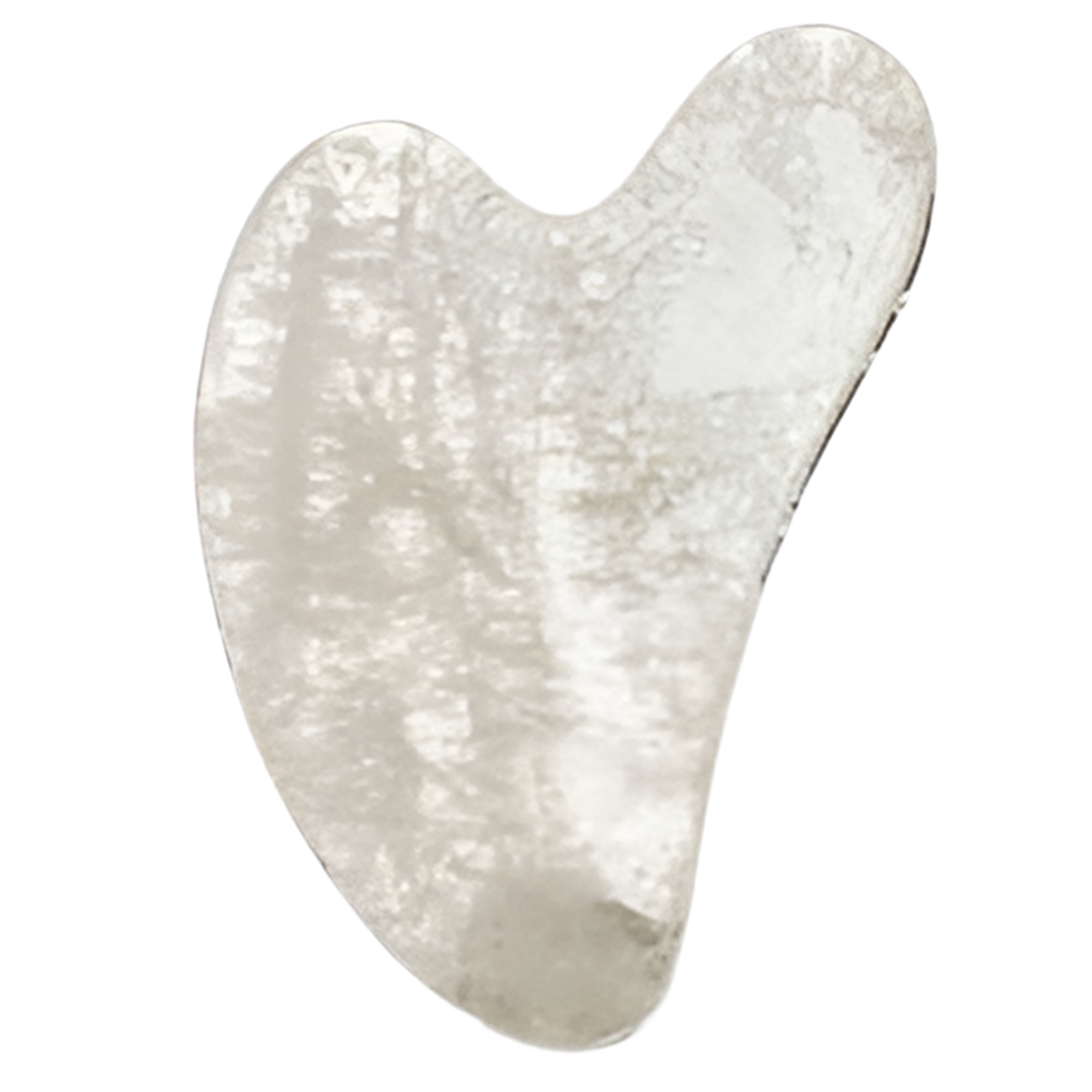 gua sha quartzo transparente