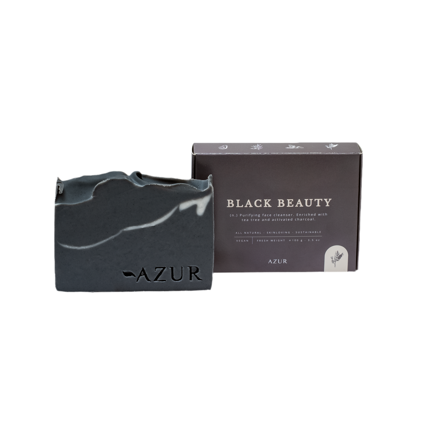 Black Beauty | Natural Face Cleansing Bar | Purifying