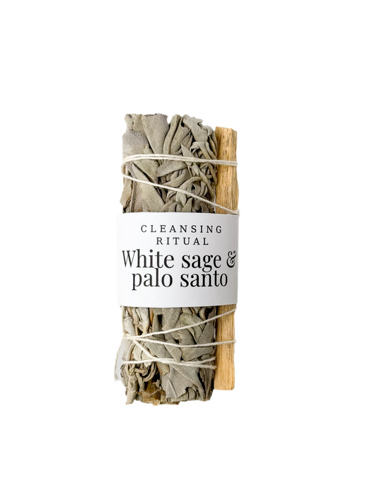 Smudge white sage and palo santo